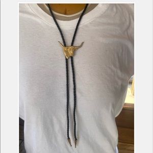 Vintage Bolo Tie Steer